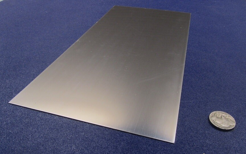 301 Stainless Steel Sheet Shim, .015″(+/-.0010″) x 6.0″ Width x 1 Foot Length