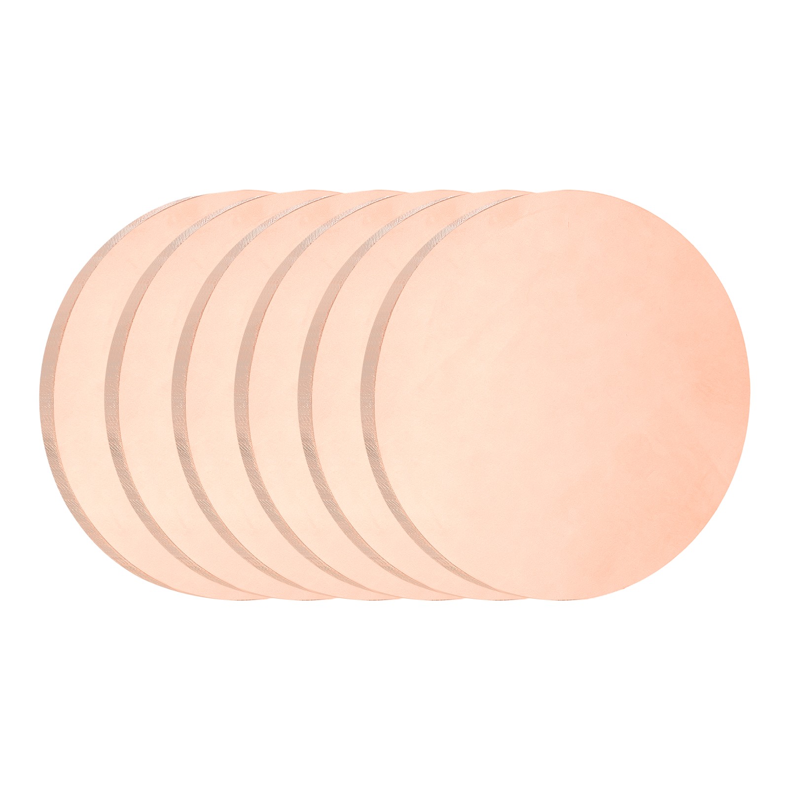 6Pcs Copper Round Plate, 0.06″ Thick 0.8″ Dia C1100 Pure Copper Sheet