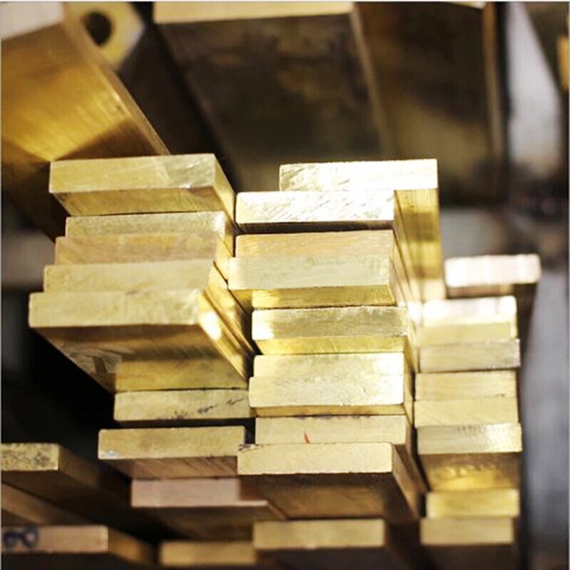 1Pc L-500mm H59 Brass Flat Bar Plate Strip Thick2mm 3mm 4mm Solid Metal Material