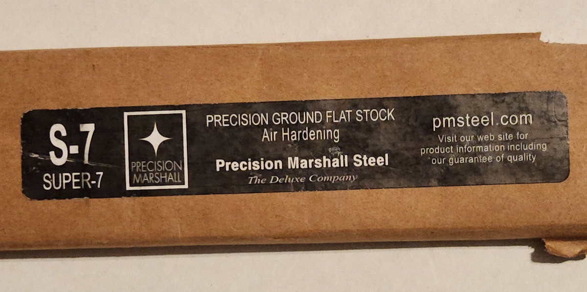 Precision Marshall – E-057-D – S-7 – Precision Ground Flat Stock – 3/8″ x2″ x18