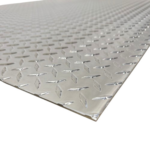 12″ x 48″ Diamond Plate Aluminum .125″ Thick (1/8 in) – Treadplate, 3003 Alloy