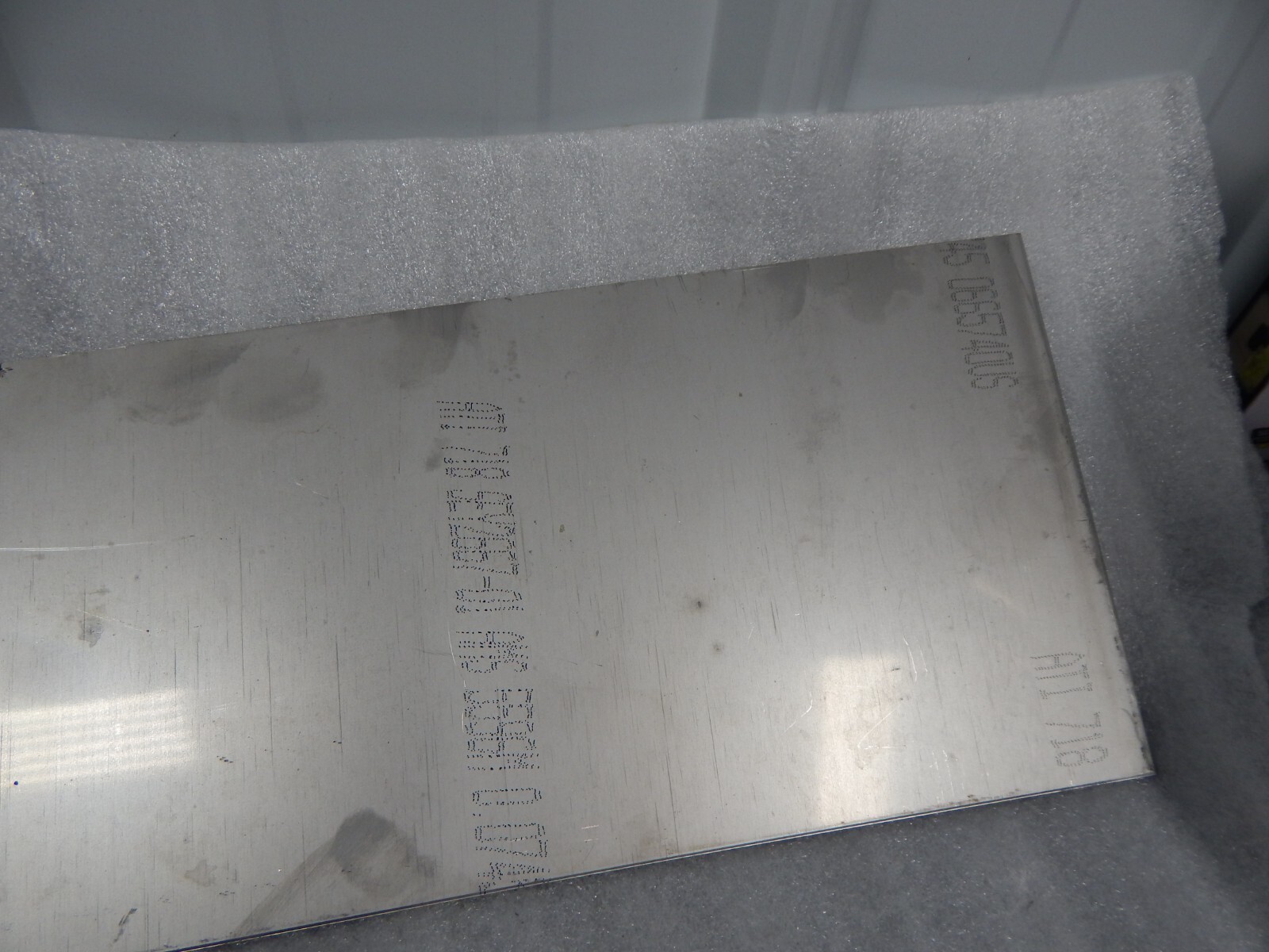Inconel 718 High temp 4-3/4 X 11 sheet metal AMS 5596M plate .074 thick