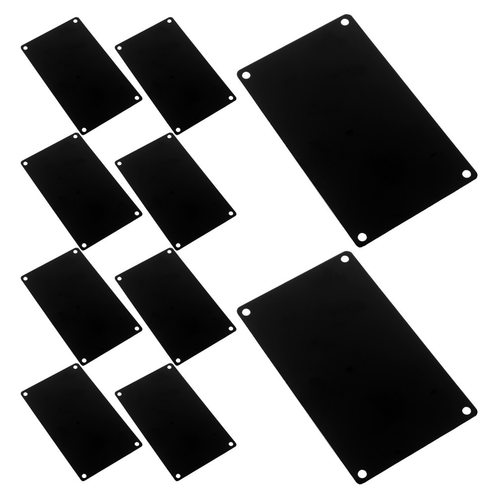10 Pcs Stainless Steel Nameplate Aluminium Stamping Blanks Engraved Plaque