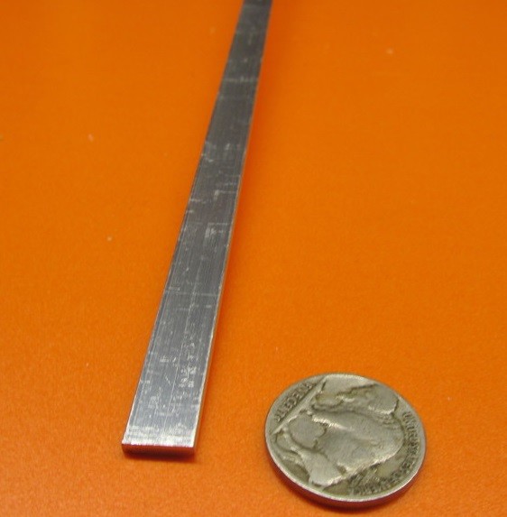 6061 T651 Aluminum Bar, 3/32″ (.093″) Thick x 3/8″ Wide x 12″ Length, 10 Unit