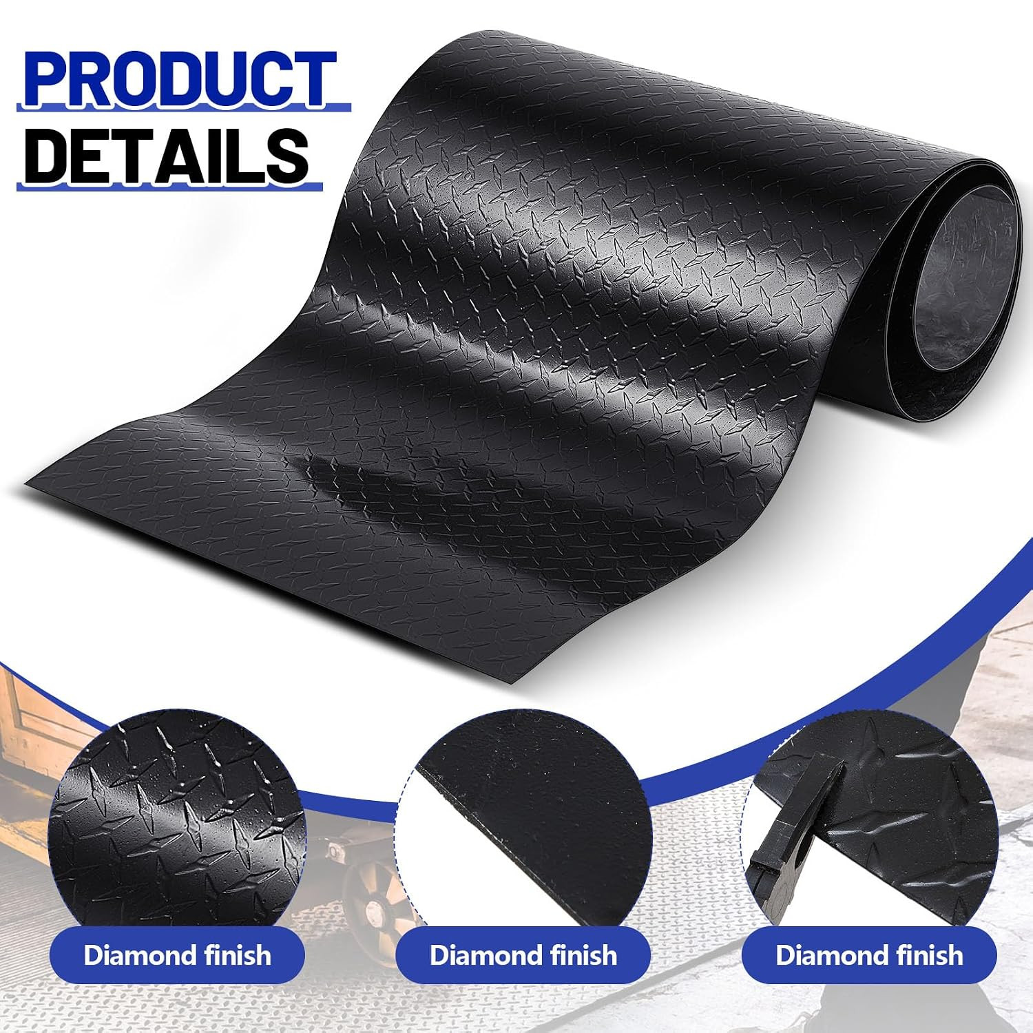 1Pcs 24” X 96” Diamond Plate Sheet Metal, 17GA Heavy Duty Tread Aluminum Sheet