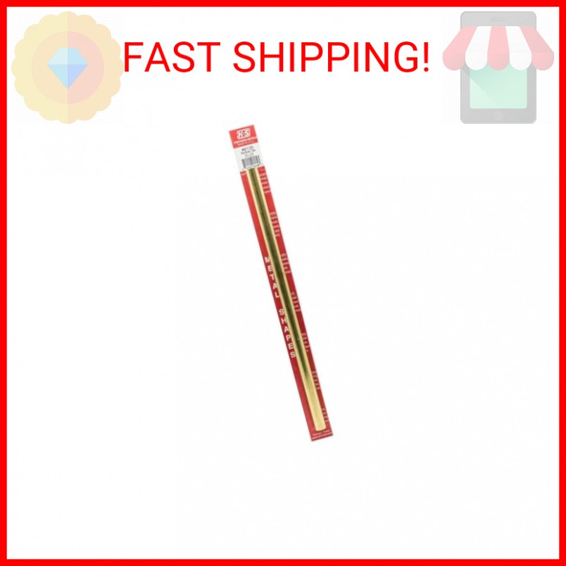 K&S Precision Metals Round Brass Tube 8139 – 1/2″ OD x 0.014″ Wall x 12″ Long –