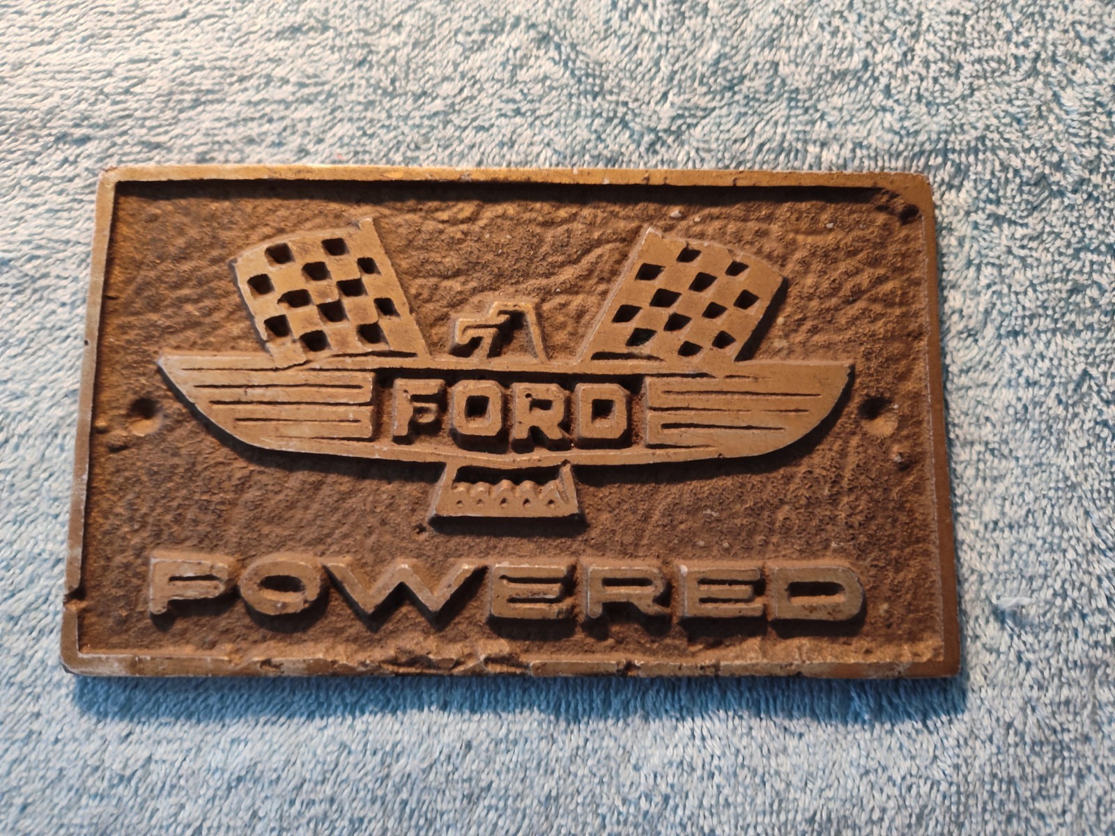 3 1/2 X 6 inch Ford Powered I D Metal Plate1/4 inch thick