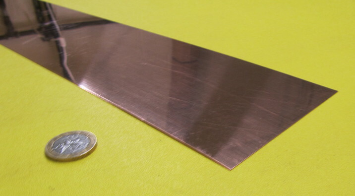 110 Copper Bar, Soft, Annealed .062″ Thick x 4.0″ Wide x 24.0″ Length