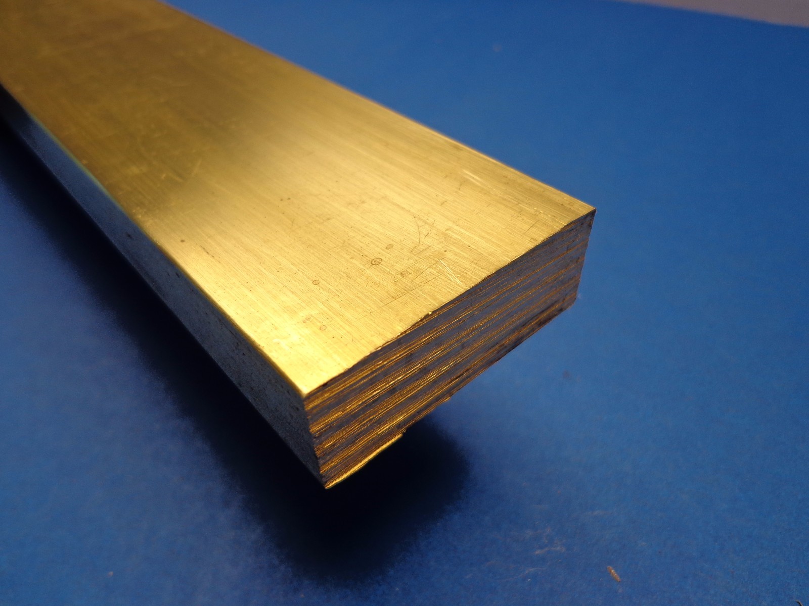 1/2″ x 1″ x 12″-Long 360 Brass Flat Bar — .500″ x 1.0″ 360 Brass MILL STOCK