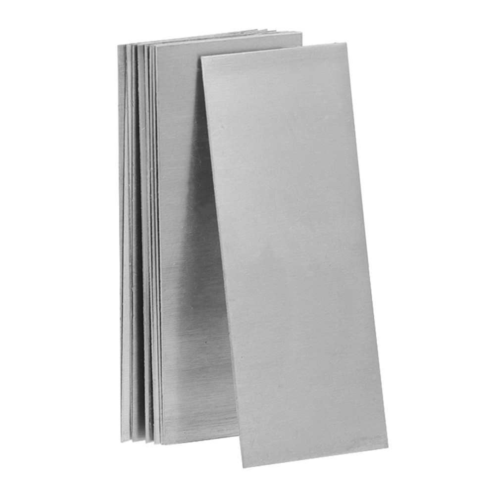 10 Pcs Anode Plate for Zinc Plating Fruit Battery Experiment Supplies