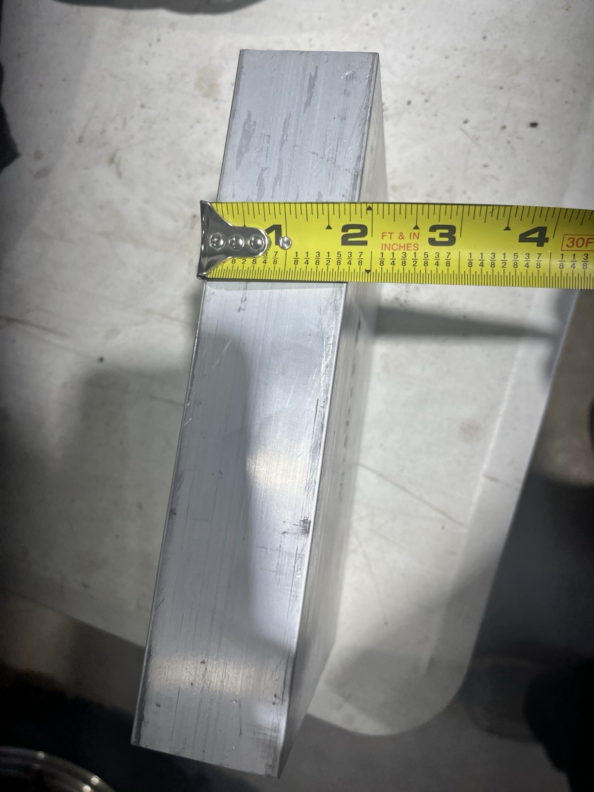 1-3/4” x 5-1/2” ALUM. 6061 FLAT BAR SOLID 8-3/8”Long Bar Stock Left Over Stock