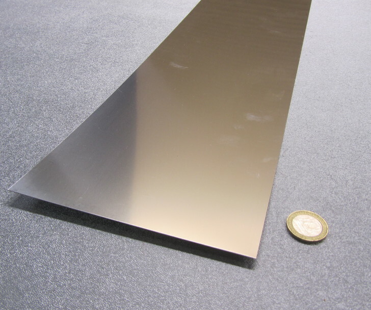 301 Stainless Steel Sheet 1/2 Hard .006″ Thick x 6.0″ Width x 50.0″ Length
