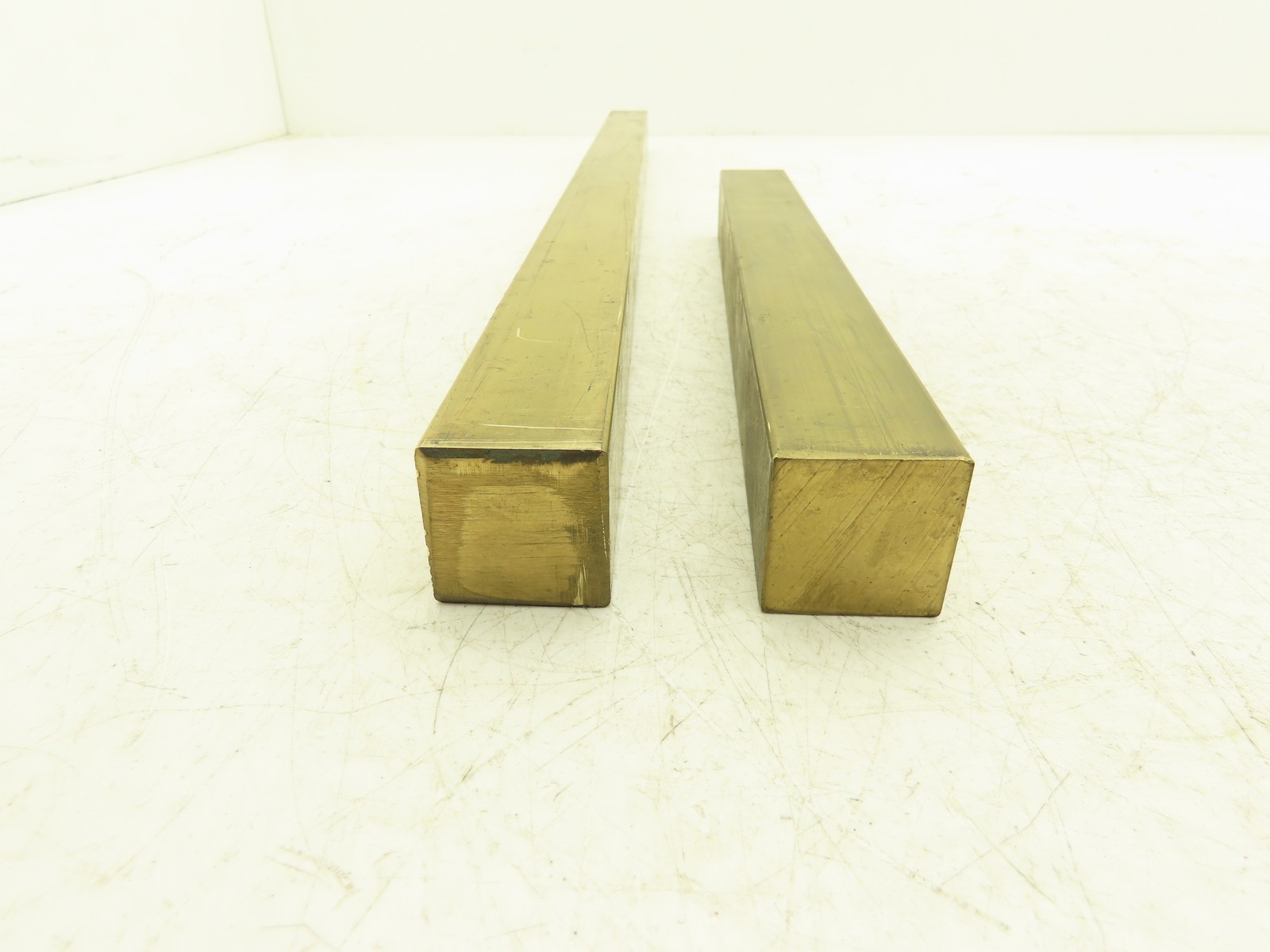 360 Yellow Brass Stock Square Flat Bar 1-1/4″x 1-1/4″x 24″L 17lbs