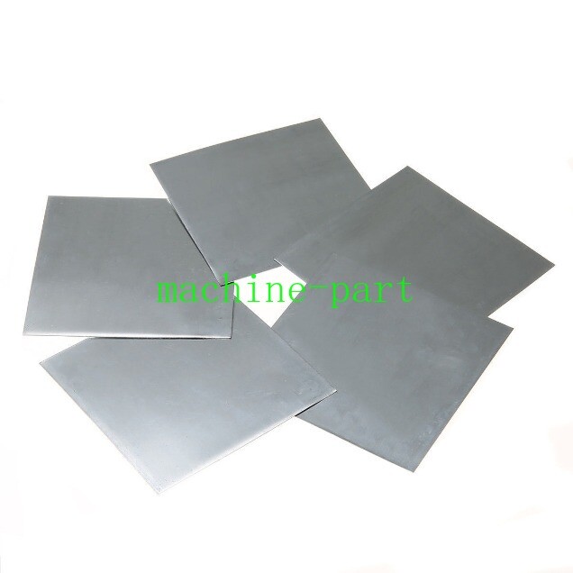 High Purity 99.9% Pure Zinc Zn Sheet Plate Metal 100x100x0.5mm Science Lab 5PCS