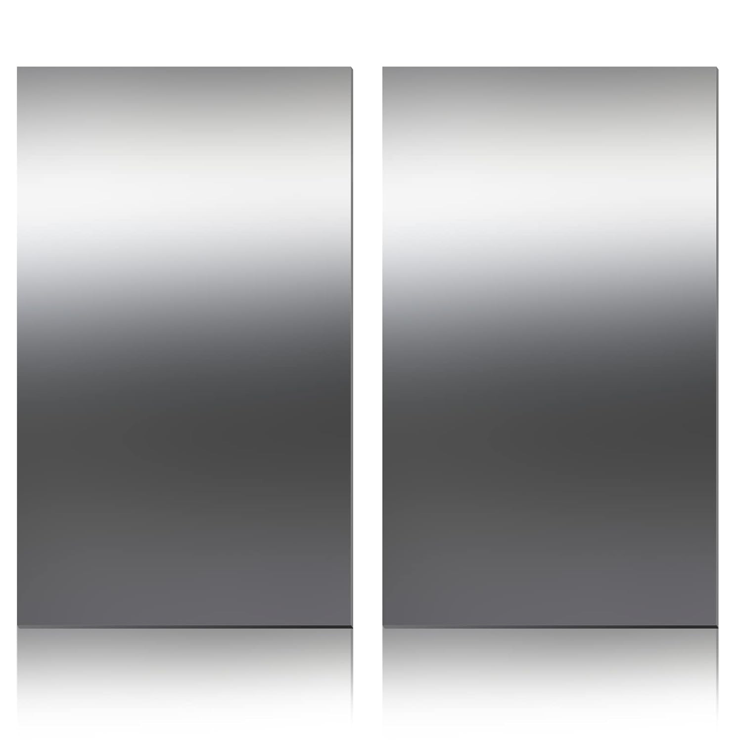 2PCS 304 Stainless Steel Sheet 12×6 Inch Thin Metal Craft DIY Plate