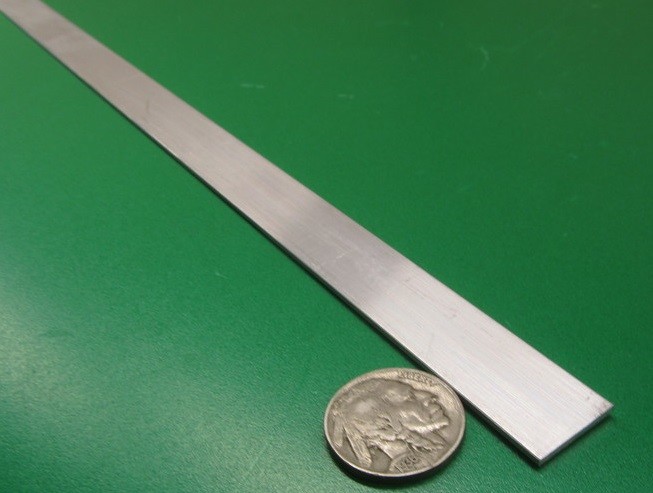 6061 T6 Aluminum Bar, 1/16″ (.062″) Thick x 5/8″ Wide x 72″ Length, 8 Units