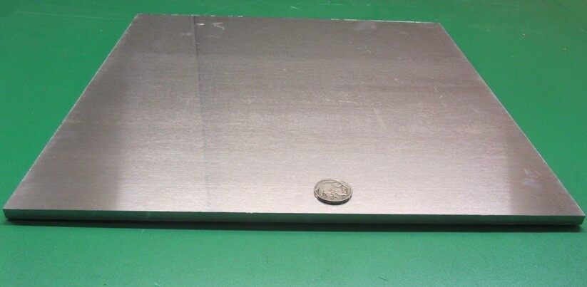 2024 Aluminum Sheet, T351, .250″ (1/4″) Thick x 12.0″ Width x 12.0″ Length