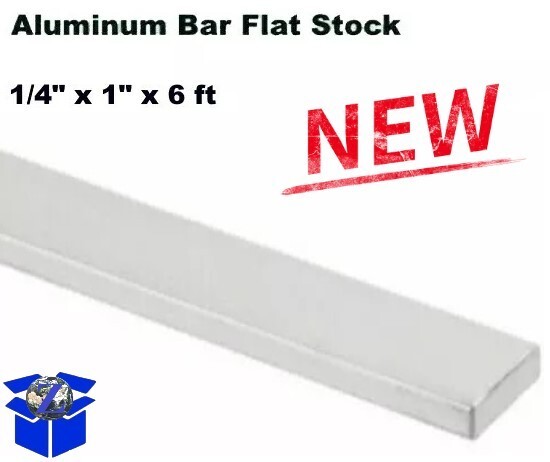 Aluminum Bar Flat Stock 1/4″ x 1 inch x 6 Feet Unpolished Finish Alloy NEW