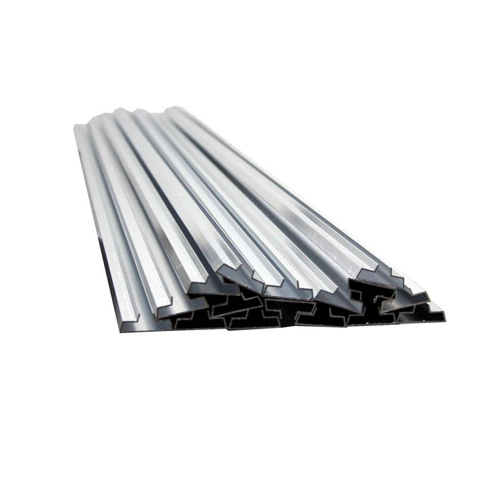 15 Pcs High Quality Aluminum Metal Groove Inserts Double Strength Durable 48 In.