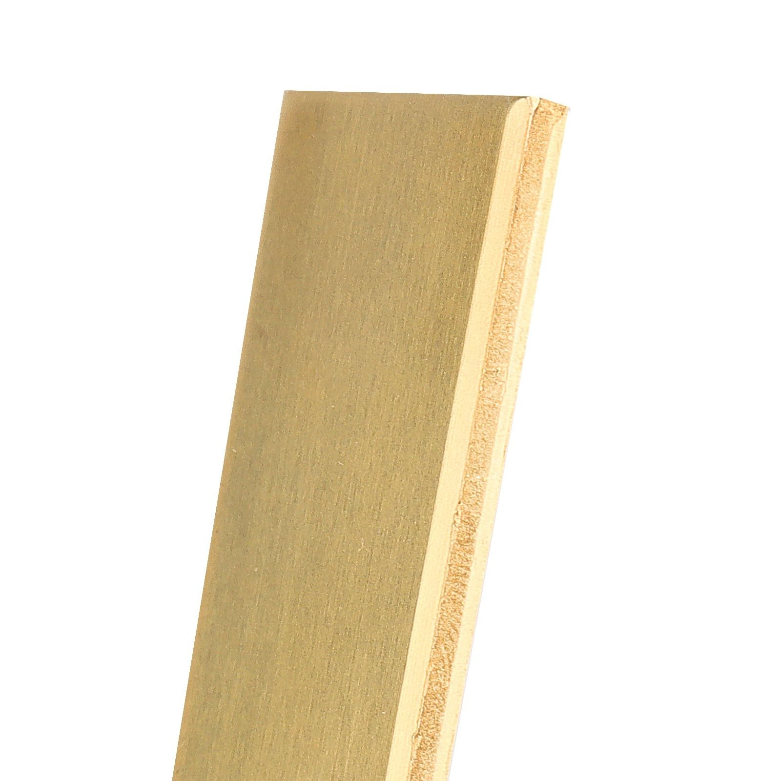 2 Pcs Brass Flat Bar Stock 1/8 x 1 x 12 Inch, Rectangular Solid Plate Mill Stock