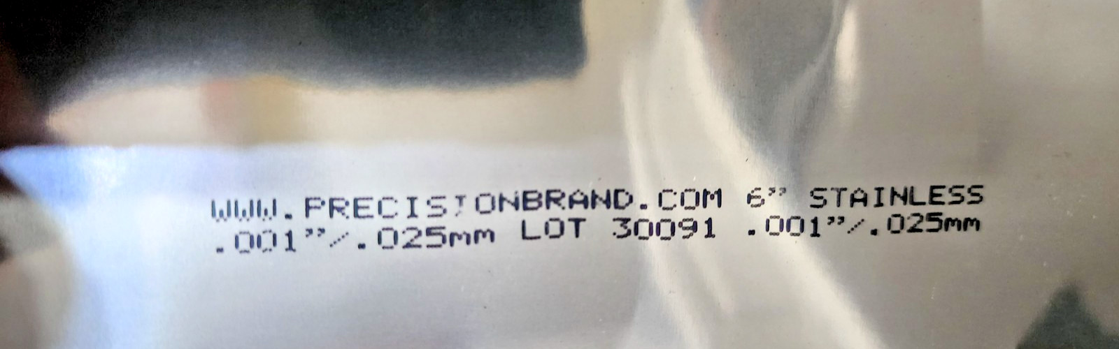 Precision Brand 22445 Steel Shim 22LF8 Flat Sheets 6″x12″-Separate Size (Pack 8)