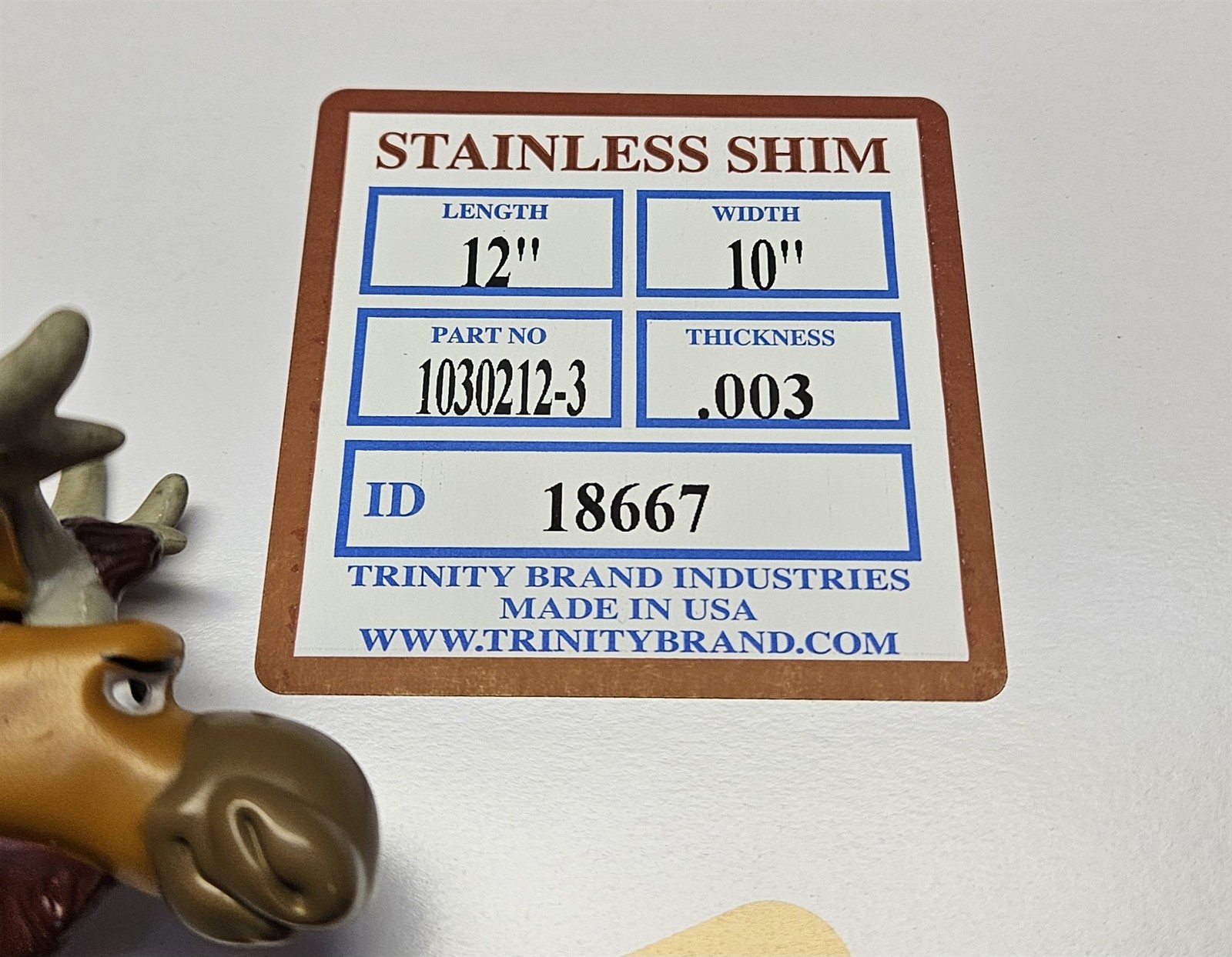 TBI 1030212-3 Full Hard Stainless Steel Shim Flat Sheet 10×12″ 302/304 Lot of 3