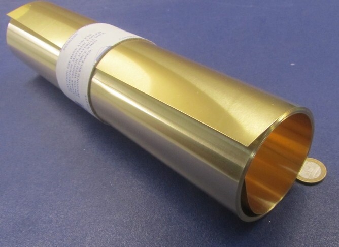 260 Brass Shim Sheet 0.012″ Thick x 12.00″ Wide x 120″ Length