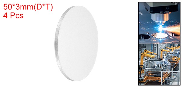 4Pcs Aluminum Disc 2″(50mm) Dia 0.12″(3mm) Thick Round 5052 Aluminum Sheets