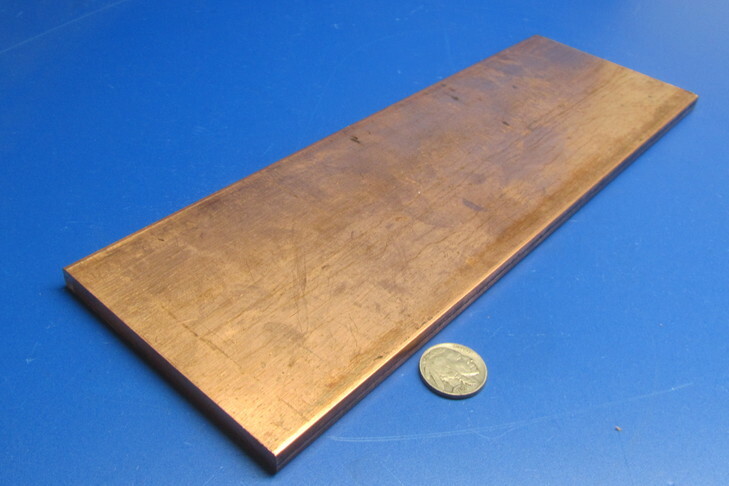 110 Copper Bar 1/2 Hard, 5/16″ Thick x 4.0″ Wide x 12 Inch Length
