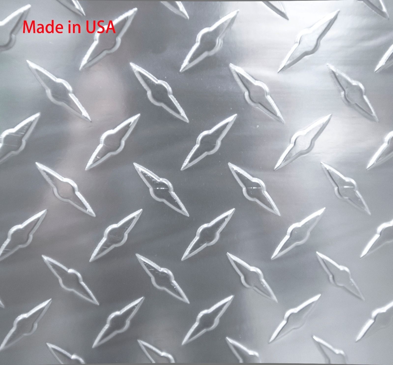 Embossed Aluminum Diamond Plate 0.025″ x 48″ x 120″ (4’x10′) – 1 PC
