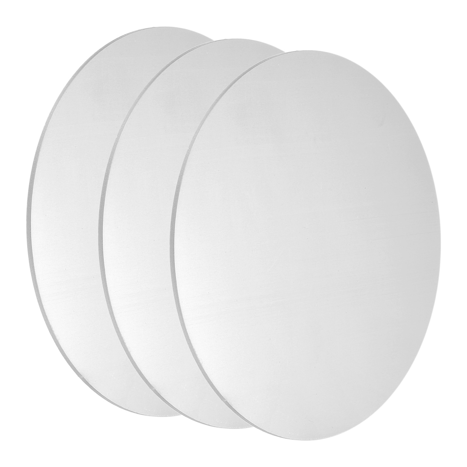 3Pcs Aluminum Disc 6″(150mm) Dia 0.1″(2.5mm) Thick Round 6061 Aluminum Sheets