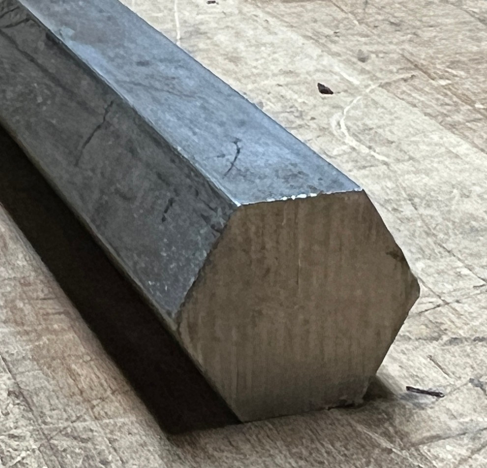 316L 304 Stainless steel hex bar rod 3/4″ across flat x 22 3/4″