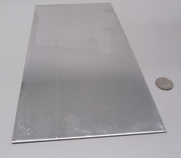 1100 Aluminum Sheet (1/2 Hard- H14) .090″ Thick x 6.0″ Wide x 12.0″