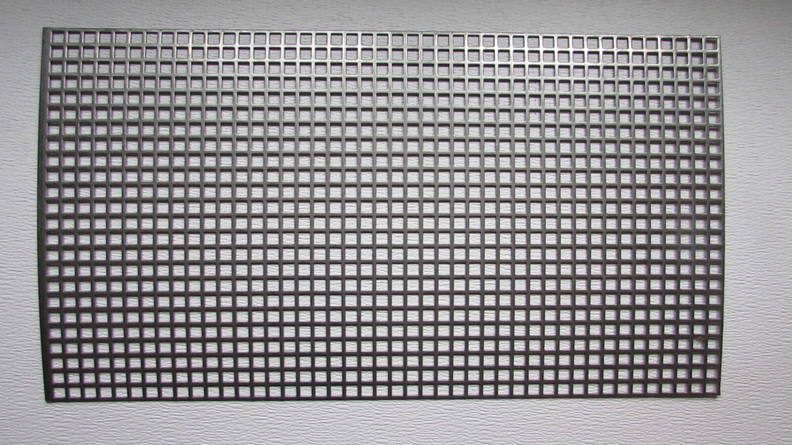 3/8″ SQUARE HOLE PERFORATED CARBON STEEL METAL 16 GA.- —-12″ X 24″