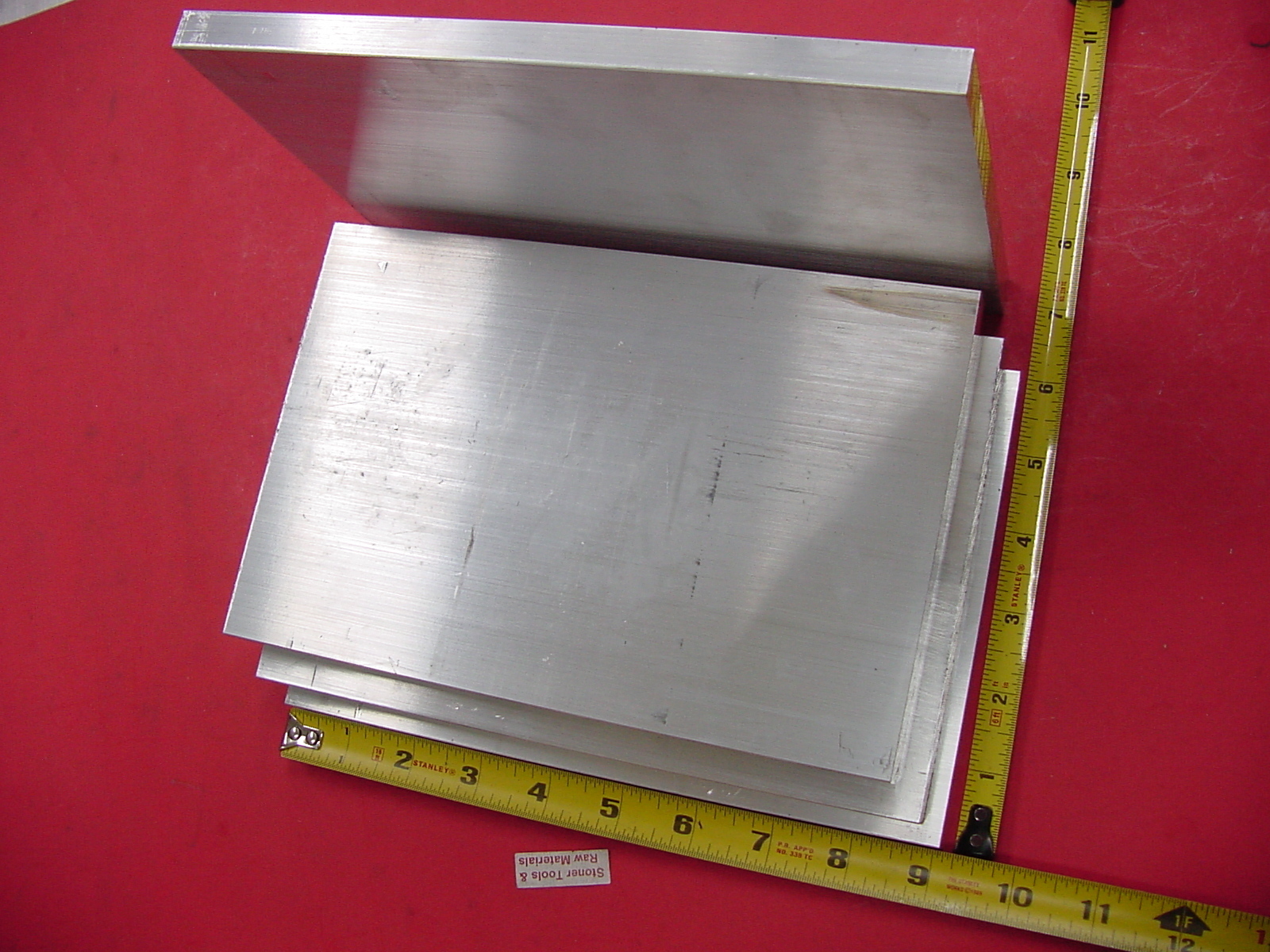 4 Pieces 1/2″ X 6″ ALUMINUM 6061 FLAT BAR 9″ long Solid T651 Extruded Mill Stock