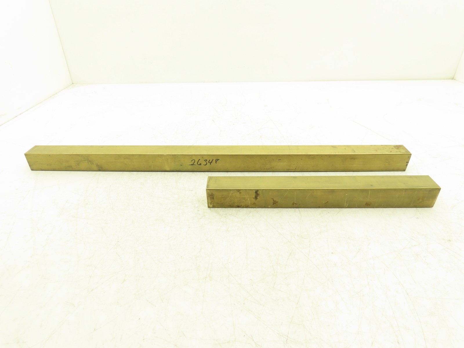360 Yellow Brass Stock Square Flat Bar 1-1/4″x 1-1/4″x 24″L 17lbs