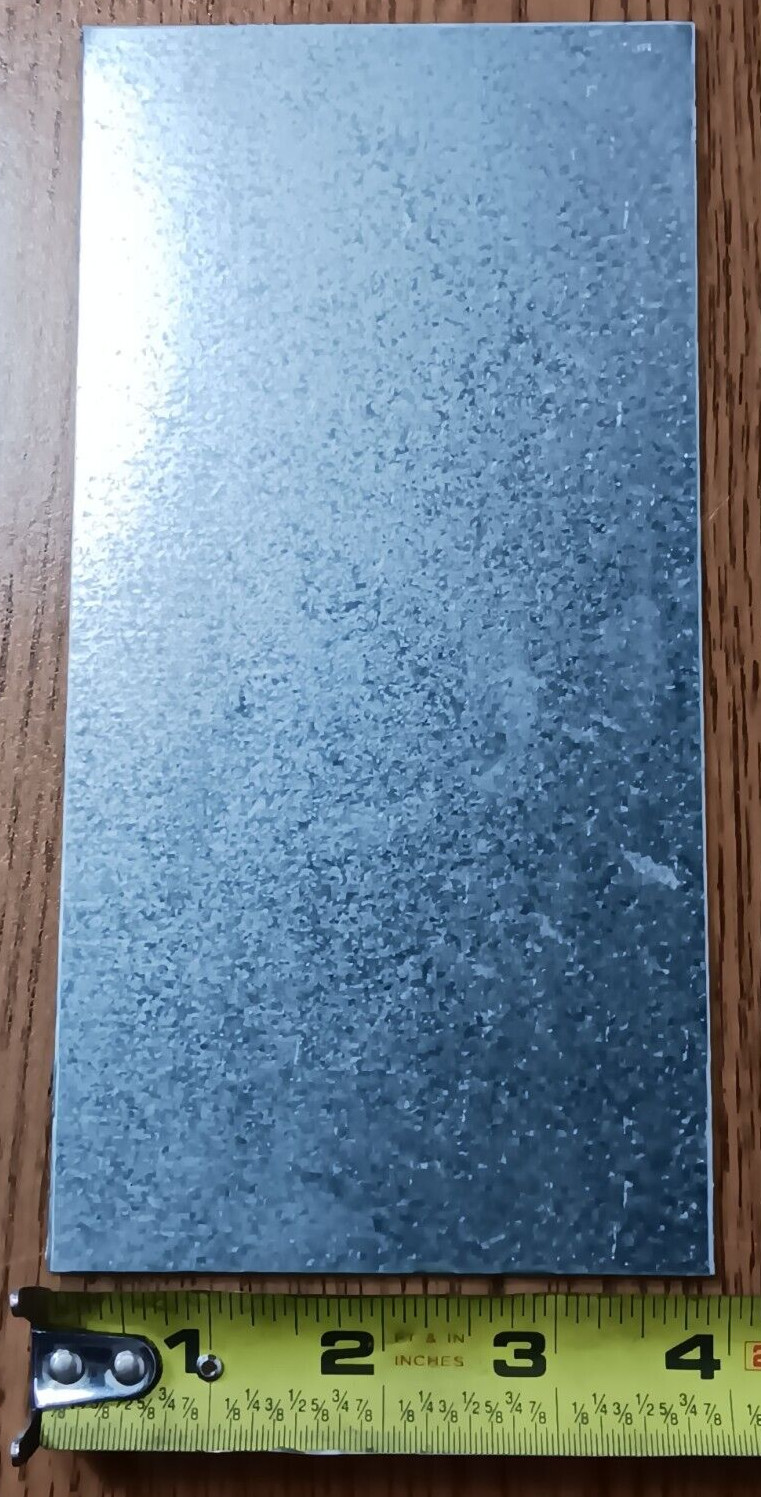 10PCS GALVANIZED G90 STEEL, 20GA (.035) 4″X8″, SCRAP, WELDING