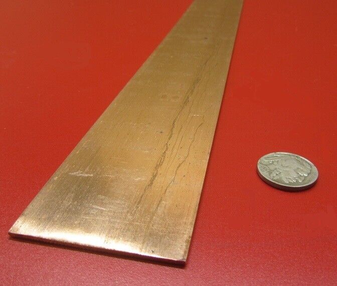 110 Copper Bar H02, 1/16″ Thick x 2″ Wide x 36 Inch Length, 1 Pcs