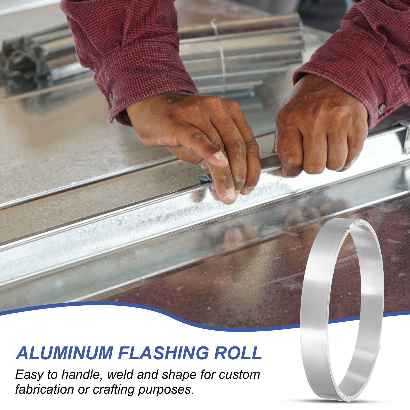 Aluminum Flashing Roll 3000mm x 20mm x 0.8mm 1060 Aluminum Metal Roll