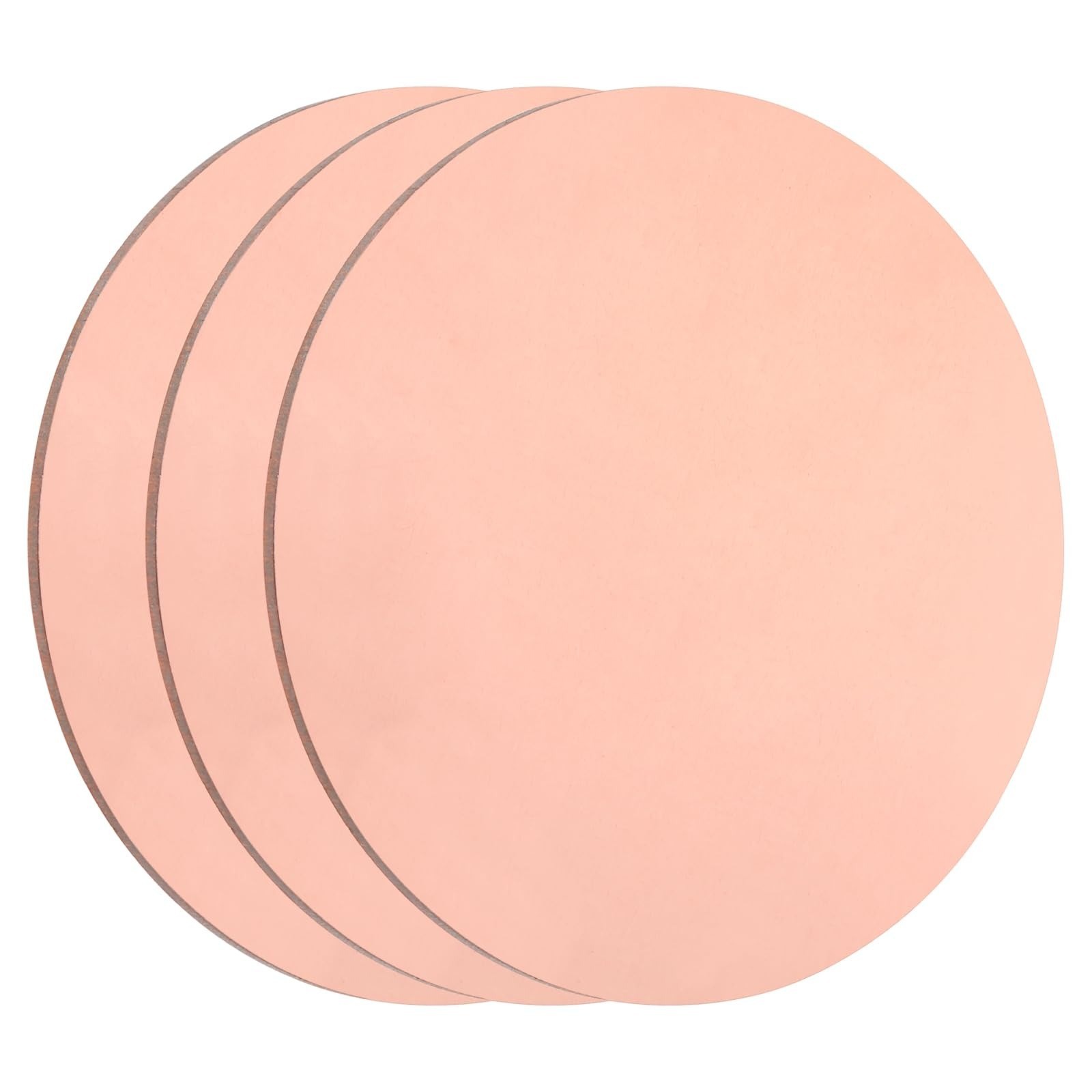 uxcell Copper Round Plate T2 0.04″ Thick 4″ Diameter 3Pcs