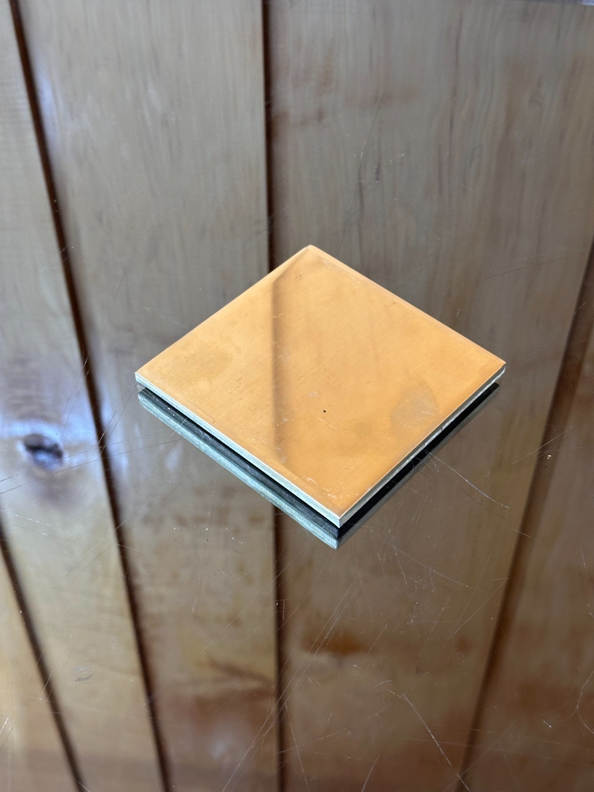 1/4″ BRASS SHEET PLATE NEW 4″X4″ .25″ Thick 260 ALLOY *CUSTOM SIZES AVAILABLE*