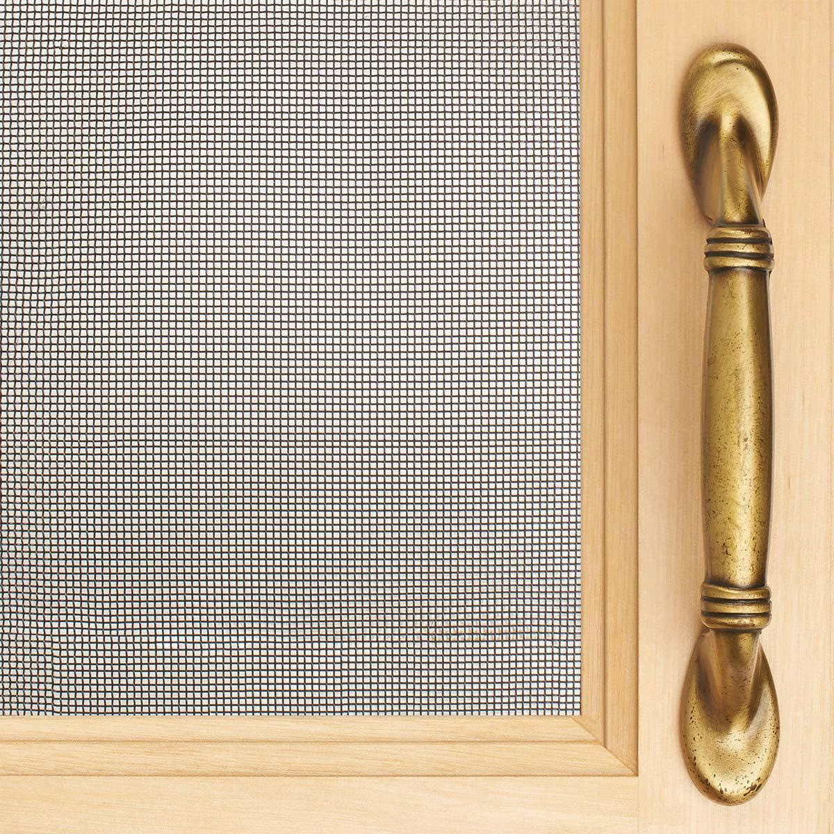 Kent Design Woven Wire Mesh Screen – 18″ x 48″ – Antique Brass Finish