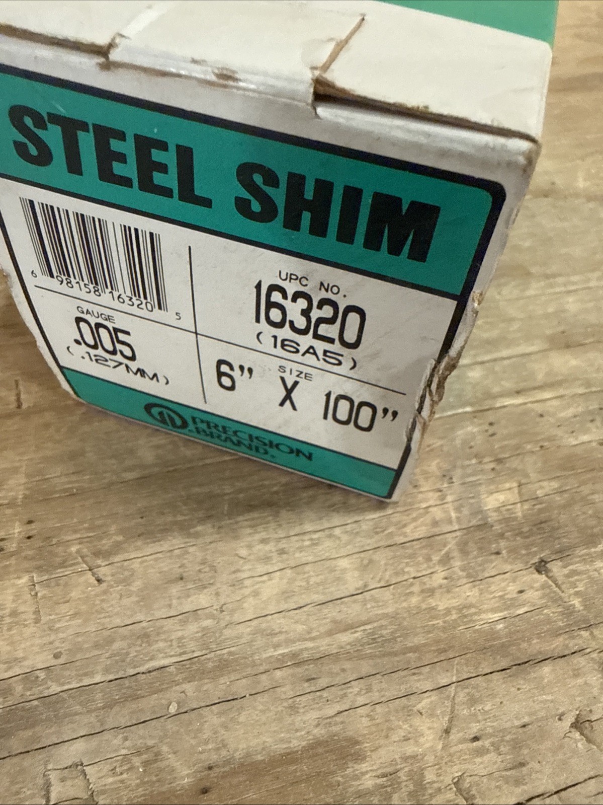 PRECISION BRAND .005” Thick – Steel Shim Stock 6” X 100 1XRoll