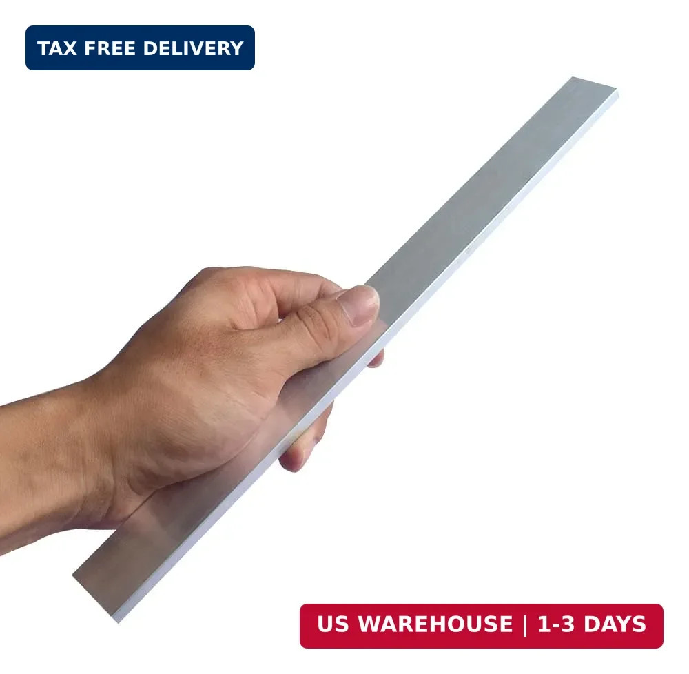 2 Pcs 1/4″ X 1″ Square Aluminum Flat BAR 16″ Long .6061 Aluminium, 6mm X 25mm X