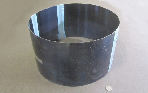 Blue Tempered Spring Steel Shim 0.025″ Thick x 10.0″ Width x 120″ Length