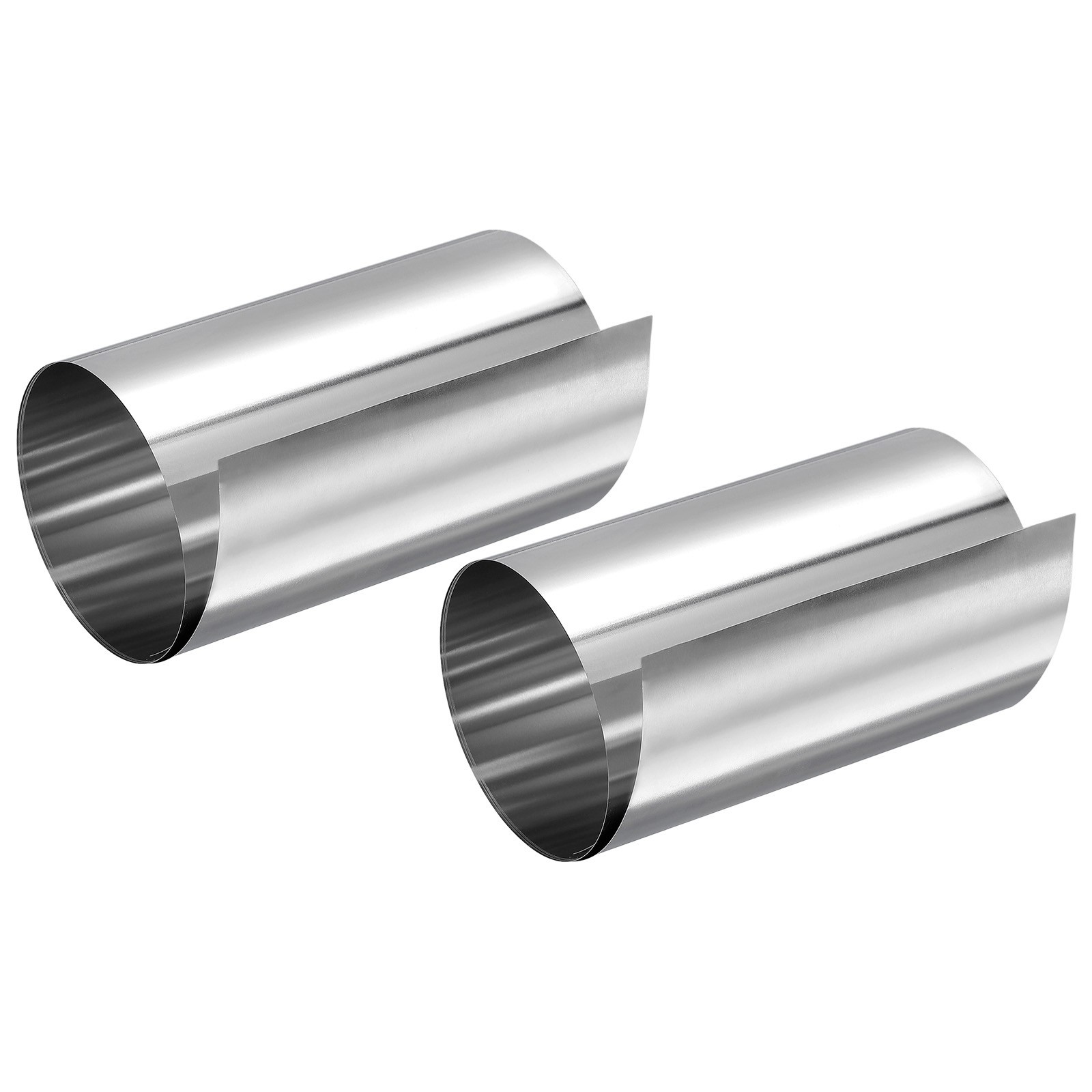 2Pcs 304 Stainless Steel Roll Sheet Fine Plate Sheet Foil 0.05x100x1000mm New