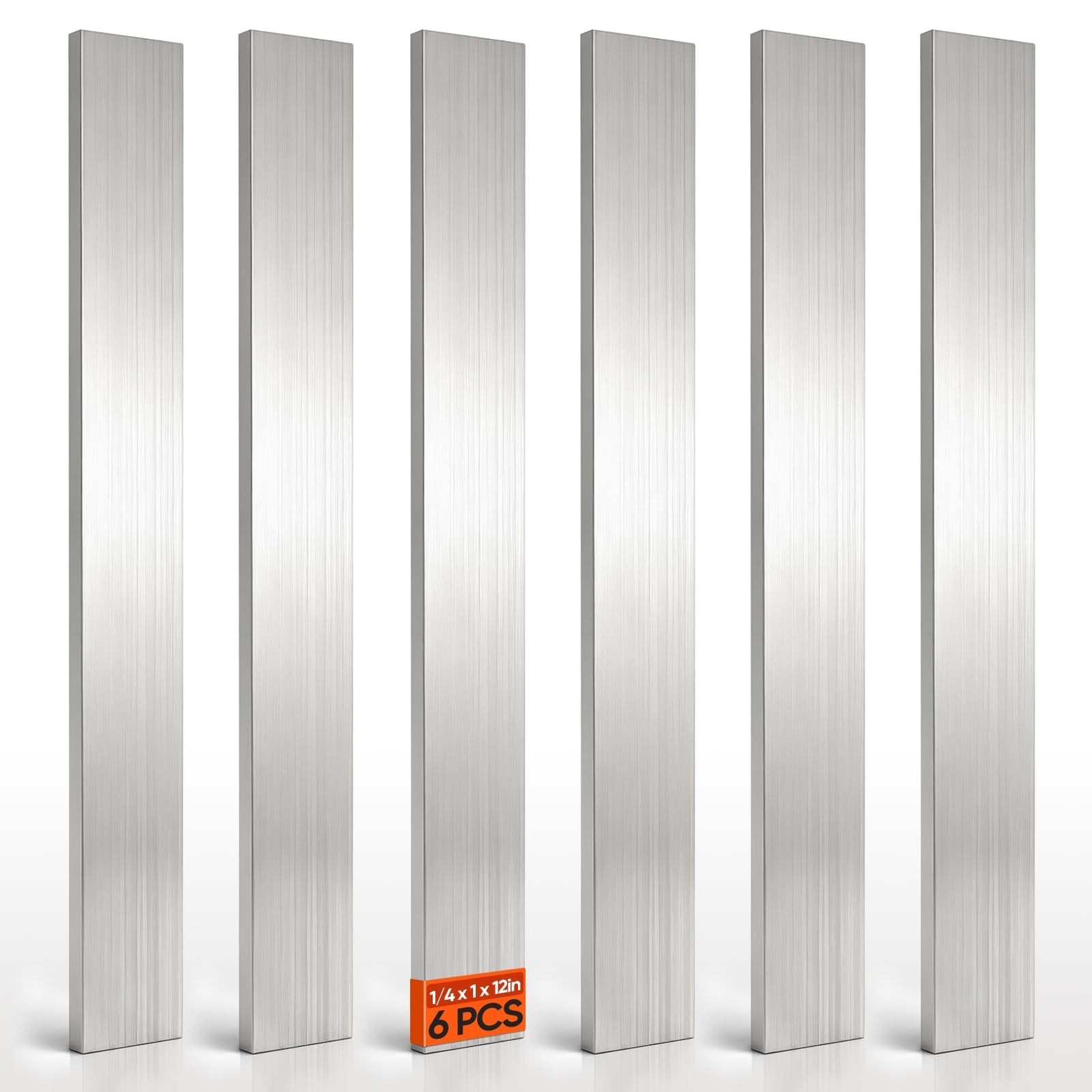 6061 Aluminum Flat Bar 1/8″ x 1″ x 12″ – 6 Pieces – General Purpose