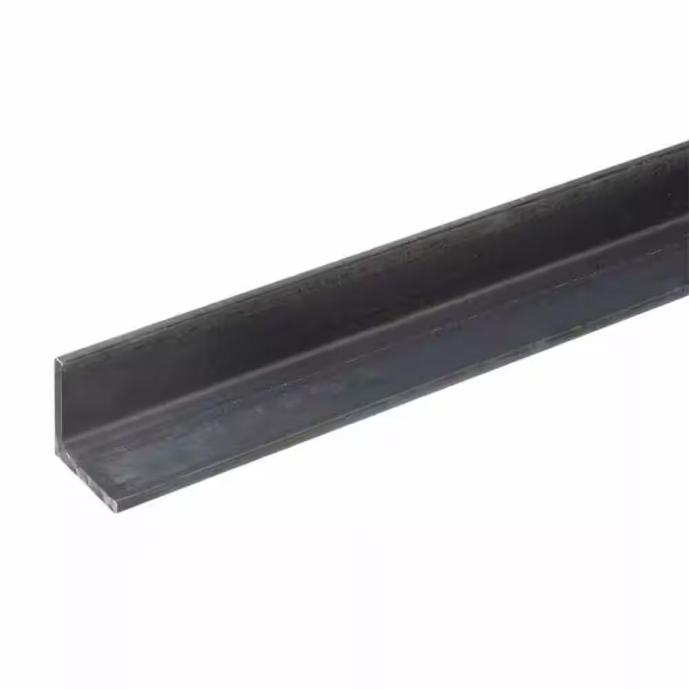 3 in X 6 Ft.-1/4 In. Thick Plain Steel Angle Metal Stock