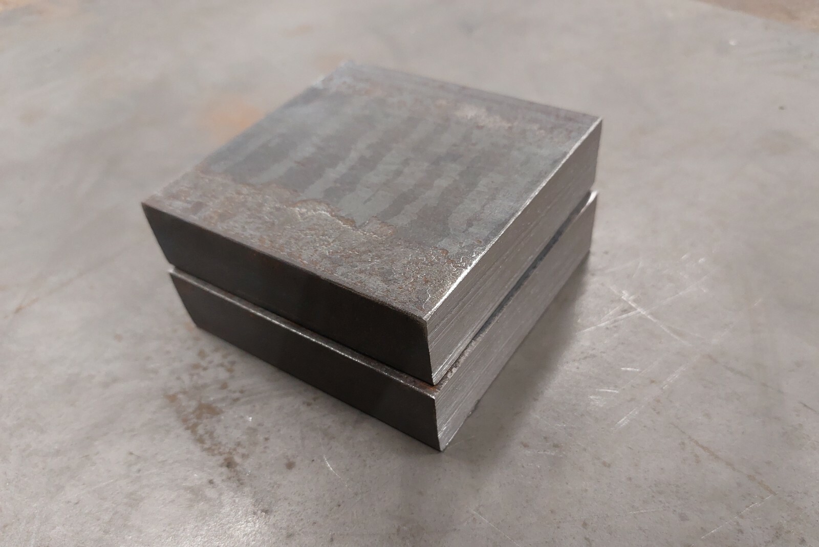 1″ STEEL PLATE 4″ x 4″ Flat Bar 2 PIECES
