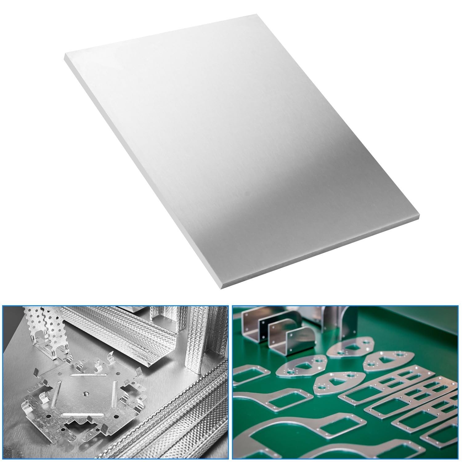 2 Pack 12 x 6 Inch 1/4 Inch Thick, 6061 T6 Aluminium Metal Sheet, Aluminum Sh…